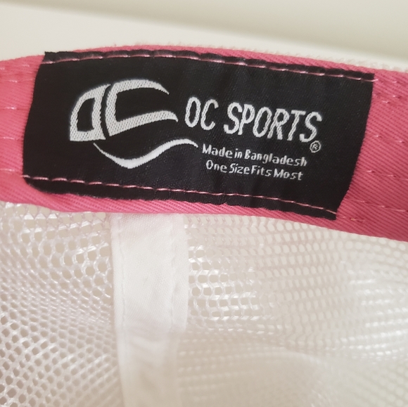 Patriots baseball pink white trucker hat - Picture 8 of 9